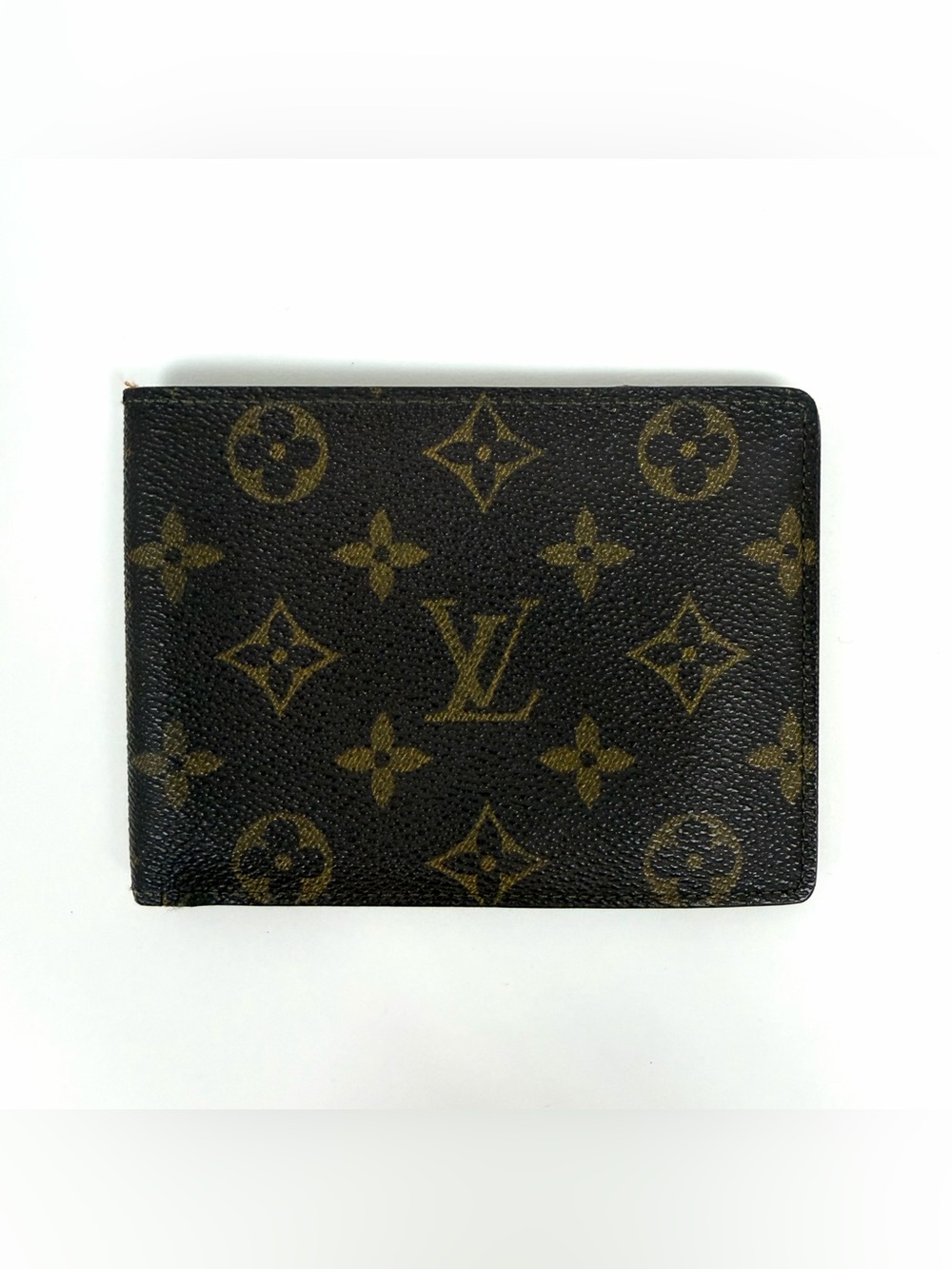 Authentic Louis Vuitton Monogram Pattern Coated Canvas Compact Wallet